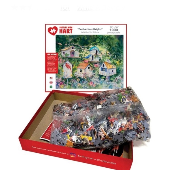 PUZZLES WITH HART Feather Nest Heights, 1000 piece - Picture 3 of 4